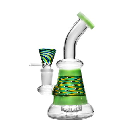 Zig  Zag  Mini  Glass  Percolator  Bong  B